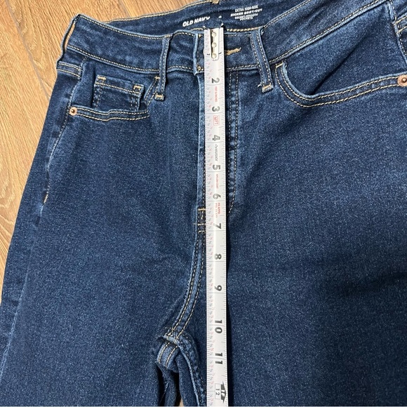 Old Navy Kicker Boot Cut Jeans Extra High Rise Womens Sz 0 Blue Button-Fly - Picture 4 of 11